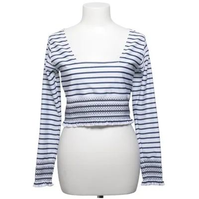 Crop top (Blue, White) from Seaquelle Elastane, Recycled polyester
