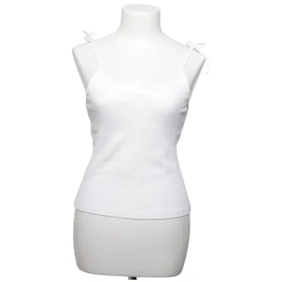 Tanktop (Wit) van H&M Katoen, Elastaan, Viscose
