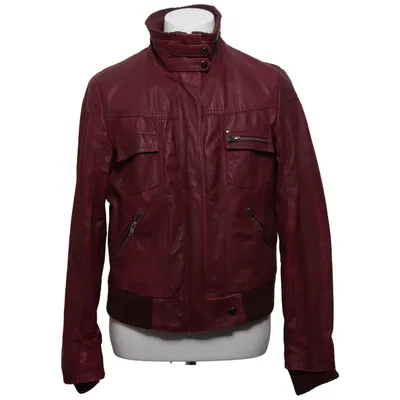 Veste en cuir (Violet) de JSFN Cuir, Polyester