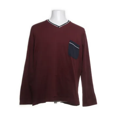 Long sleeve T-shirt (Red) from Enrico Mori Cotton, Polyamide