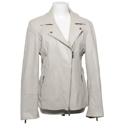 Bikerjack (Grijs) van Kara Leer, Polyester, Viscose