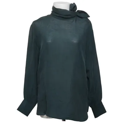 Knytblus (Grön) från Massimo Dutti Silke