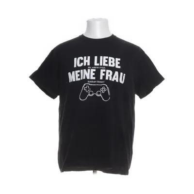 T-shirt (Svart, Vit) från Gildan Bomull