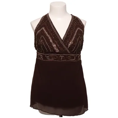 Haltertop (Bruin) van Oltre Polyester