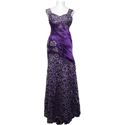 Evening gown (Purple, Multicolored) from Aspeed Polyester