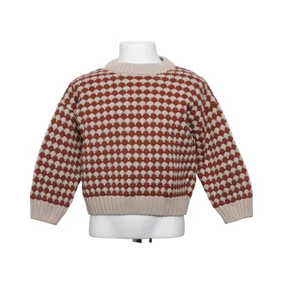 Pull-over (Beige, Marron) de Huttelihut Acrylique, Coton