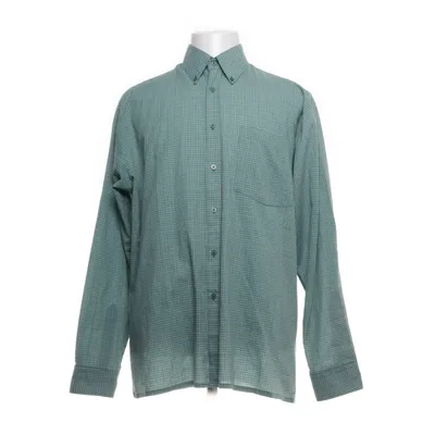Buttondown-skjorta (Grön, Flerfärgad) från Stockholm Bomull, Polyester
