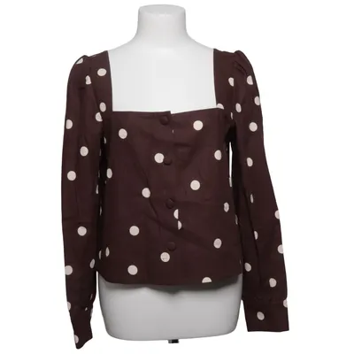 Blouse (Bruin) van Sézane Linnen, Organisch katoen
