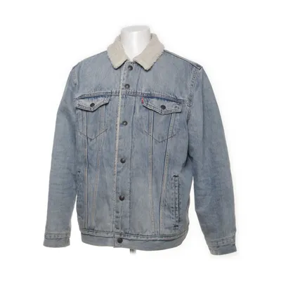 Fodrad jeansjacka (Blå, Vit) från Levi Strauss & Co Bomull, Pälsimitation, Polyester