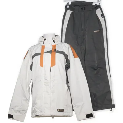 Ski set (Gray, White) from Damen Polyamide, Polyester