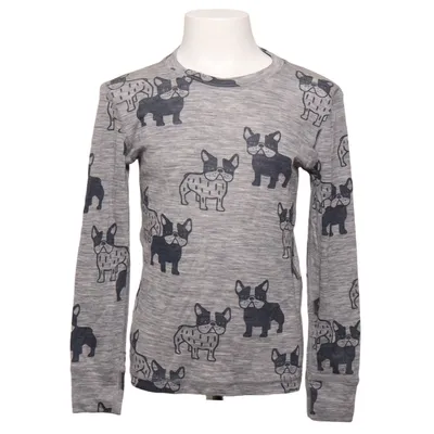 Long sleeve T-shirt (Gray, Black) from Fix by Lindex Merino wool