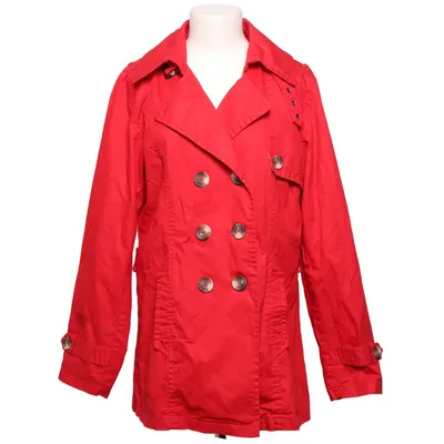 Trenchcoat (Rød) fra Jensen Bomuld, Polyester