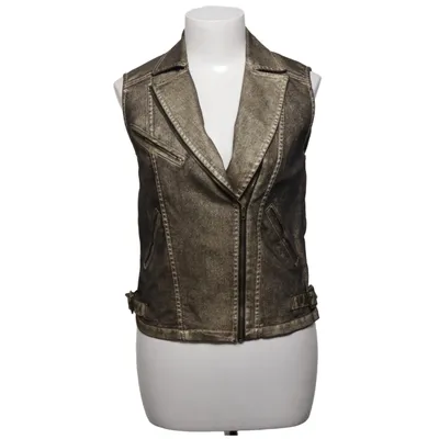 Bikervest (Brun) fra JBC Bomuld, Elastan