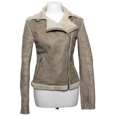 Shearlingjakke (Beige) fra Zoul Læder