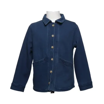 Jeansjacke (Blau) von Petit Sézane Elasthan, Bio-Baumwolle, Recyceltes Polyester