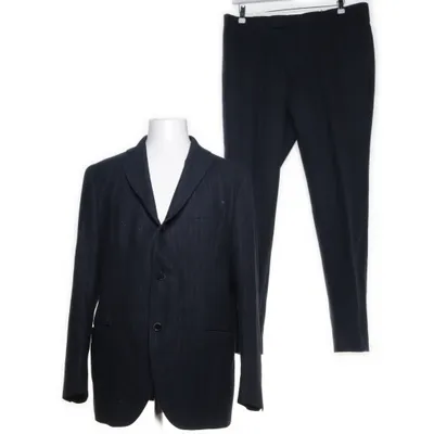 Kostym (Blå) från Boglioli Ull, Bomull, Kupro