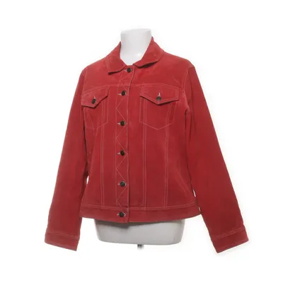 Läderjacka (Röd) från Yuppie Skinn, Polyester, Mocka