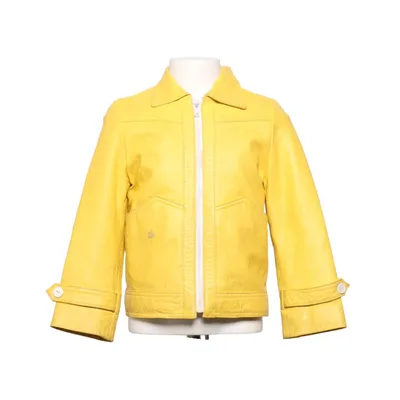 Veste en cuir (Jaune) de Mini Rodini Cuir