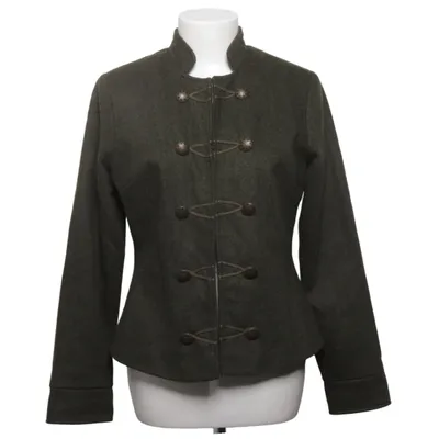 Jacka (Grön) Polyester, Ull