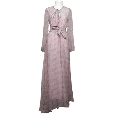 Maxi dress (Purple, Multicolored) from Maesta Silk