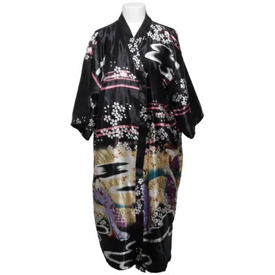 Kimono (Sort, Flerfarvet) fra Silk de Silk