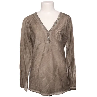 Bluse (Grau) von Miss Miss Baumwolle, Seide