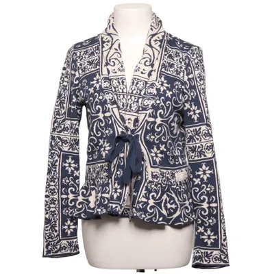 Wrap cardigan (Blue, White) from Odd Molly Organic cotton