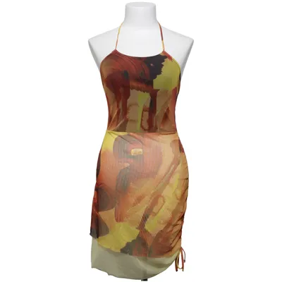 Jurk (Geel, Oranje, Bruin, Meerkleurig) van PrettyLittleThing