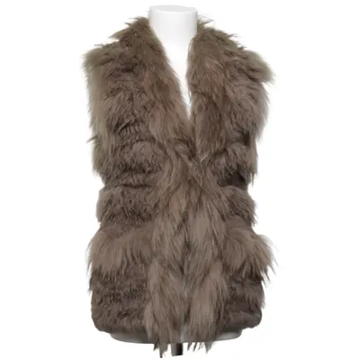 Bont gilet (Beige) van Oakwood Katoen