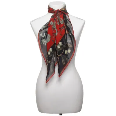 Sjaaltje (Zwart, Rood, Meerkleurig) Zijde