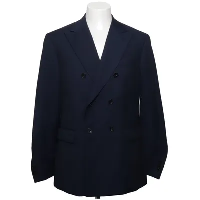 Kavaj (Blå) från Bläck Polyester, Viskos, Ull