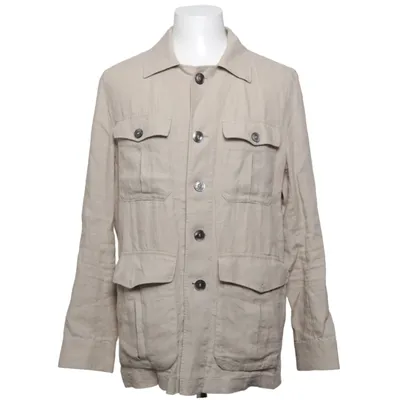 Safarijacke (Beige) von Oscar Jacobson Leinen