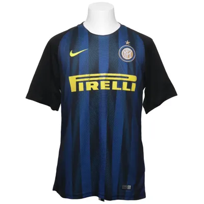 Voetbalshirt (Zwart, Blauw) van Nike Katoen, Elastaan, Gerecycled polyester