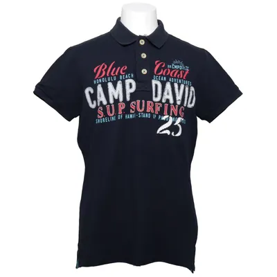 Poloshirt (Blauw, Meerkleurig) van Camp David Katoen
