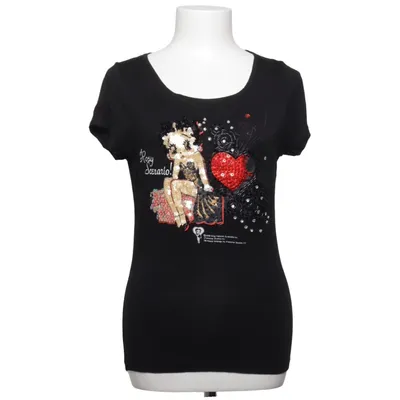 T-shirt (Svart) från Betty Boop Elastan, Viskos