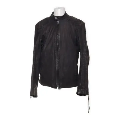 Läderjacka (Grå) från Tigha Bomull, Skinn, Polyester