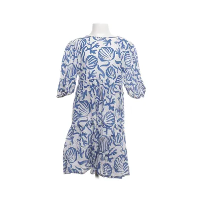 Jurk (Blauw, Wit) van KappAhl Katoen