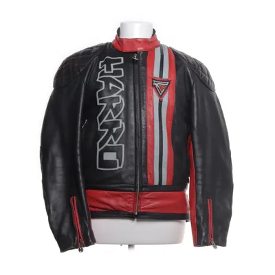 Motorcykeljakke (Sort) fra Harro Polyester, Læder