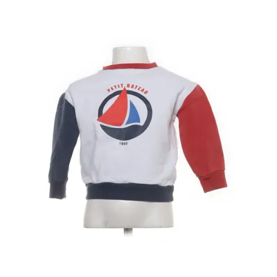 Collegetröja (Vit, Blå, Röd) från Petit Bateau Bomull