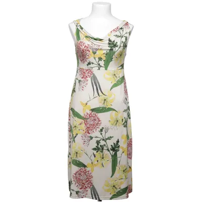 Dress (Beige, Multicolored) from DoraBella Elastane, Polyester