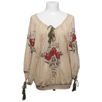 Blus (Beige, Röd, Grön) från Miss June Bomull