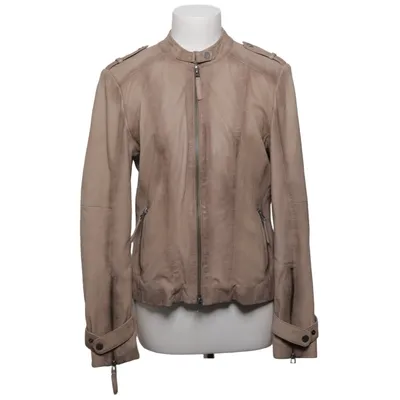 Leren jack (Beige) van Onstage Leer