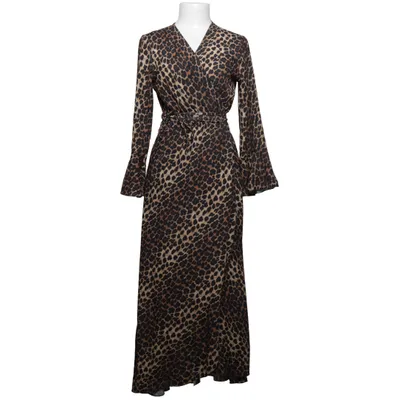 Wrap dress (Brown, Black) from Edith Elastane, Polyester