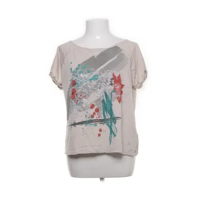 T-shirt (Beige, Flerfärgad) från La Redoute Bomull, Modal