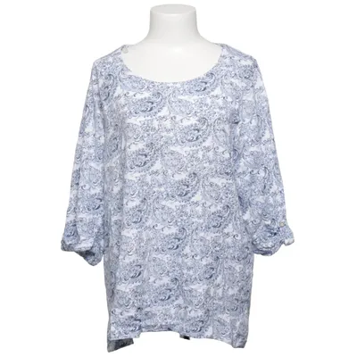 Blouse (Blue, White) from Florie Cotton