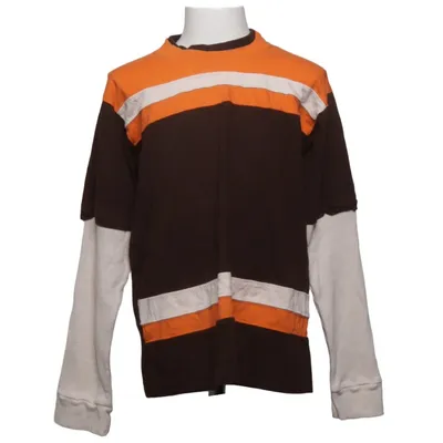 Lange mouwen shirt (Bruin, Oranje, Beige) van Timber Katoen