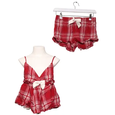 Pyjama (Rood, Wit) van Gina Tricot Organisch katoen