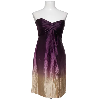 Robe de cocktail (Violet, Beige) de Nicole Miller Élasthane, Polyester, Soie