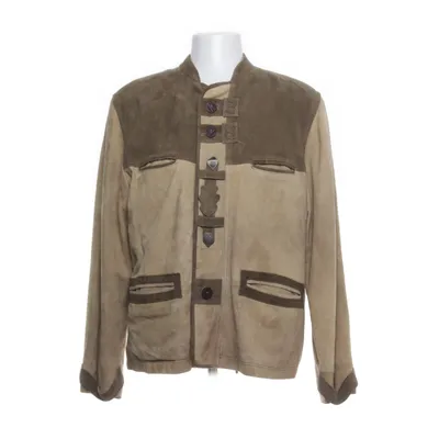 Leren jack (Bruin, Beige) Polyester