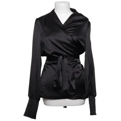 Slå-om bluse (Sort) fra By Malina Collection Polyester